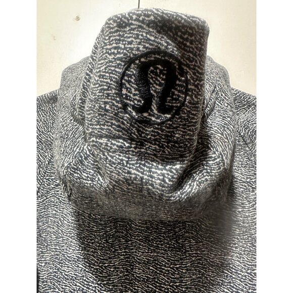 Lululemon Scuba Hoodie Y2K Womens 4 Gray Luminesce Splatter Embroidered Logo - Picture 14 of 16